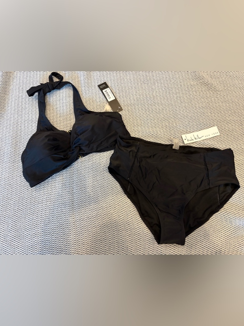 Nicole Miller Black Bikini Bottoms